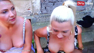 (Tatjana-Young) Gives An Unforgettable Blowjob To 3 Dudes Who Approached Her Her Friend - My Dirty Hobby