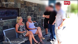 (Tatjana-Young) Gives An Unforgettable Blowjob To 3 Dudes Who Approached Her Her Friend - My Dirty Hobby