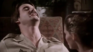 Classic pornstar legend Annette Haven giving a blowjob