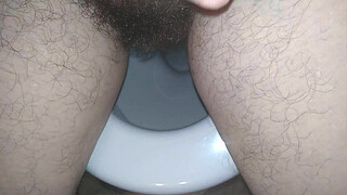 pissing and handjob on the toilet. My naughty stepmom took the phone to the toilet and took a close-up of her wet clit Nimfa Mannay