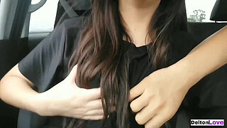 I pass by my girlfriend's best friend to go fuck the hill, I come inside her vagina while she masturbates