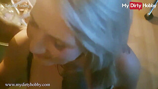 (Tatjana-Young's) Compilation Of Sucking Thick Cocks Getting Showered With Huge Loads Of Cum - My Dirty Hobby