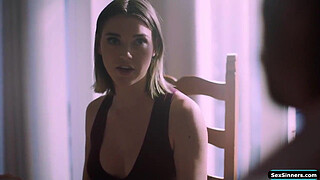 Blonde licked and fucked by gfs stepdad