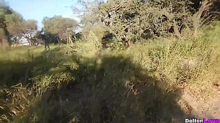 Bike ride with my girlfriend gets out of control, she starts to undress and I ended up fucking her