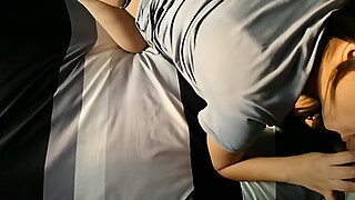 Oral sex game with my neighbor, watch how this ends