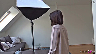 GERMAN SCOUT - Teen Sara Talk to Deep Anal Casting