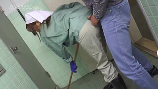 A beautiful cleaner also cleaned my penis pissing 1