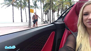 Camsoda - Latina Vanessa Veracruz Masturbating and Lesbian Sex With Bailey Brooke While Driving Lamborghini