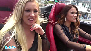Camsoda - Latina Vanessa Veracruz Masturbating and Lesbian Sex With Bailey Brooke While Driving Lamborghini