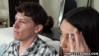 Stepbrother and Stepsister fights over TV remote