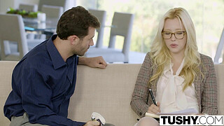 TUSHY First Anal For Blonde Girl Samantha Rone