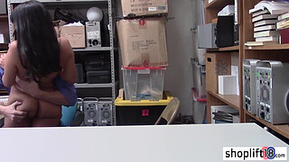 Big butt teen latina busted and banged by a LP officer