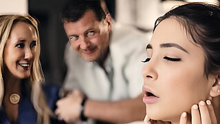 PURE TABOO Perverted Stepparents Reveal That Teen Stepdaughter Was Swap & Initiate 3some!