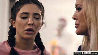 PURE TABOO Perverted Stepparents Reveal That Teen Stepdaughter Was Swap & Initiate 3some!