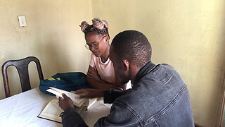 Ebony Student Takes Advantage Of Her Teacher During A Lesson