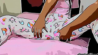 Step Uncle Takes Advantage Of His Step Niece When She Is Alone Massaging Her Body Part 1 - Cartoon