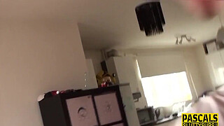 Teen dominated for sucking and throating