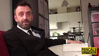 Teen dominated for sucking and throating