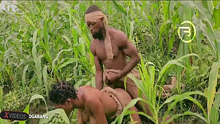 Amaka the village bitch visited Okoro in the farm for quick blow job