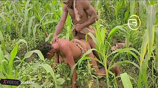 Amaka the village bitch visited Okoro in the farm for quick blow job