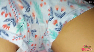 Desi hindi Playing with my step cousin's pussy while watching porn, look how she has it