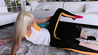 Alluring stepsister seduces sex starved stepbro with her ass