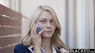 BLACKED Blonde Girlfriend Alli Rae Loves Black Penis