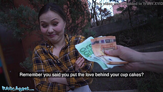 Public Agent Asian Girl Luna Truelove Offers Her Cream Cakes for a Creampie