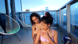 Toticos.com 18yo latina & filipina teen interracial threeway fuck in south beach Miami