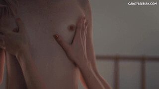 Lesbian Step Sisters - Masturbating Side By Side