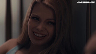 Lesbian Step Sisters - Masturbating Side By Side