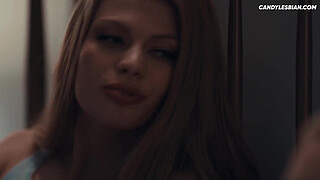 Lesbian Step Sisters - Masturbating Side By Side