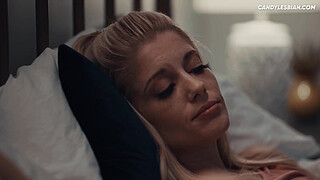 Lesbian Step Sisters - Masturbating Side By Side