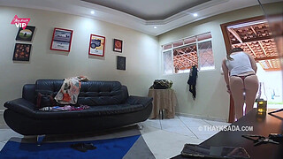 I couldn't resist and had sex with the delivery guy with a very big penis - with English subtitles