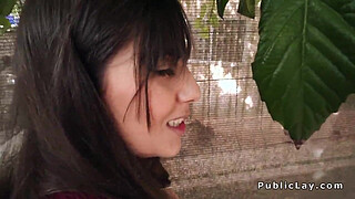 Anal sex for brunette amateur outdoor