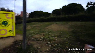 Anal sex for brunette amateur outdoor