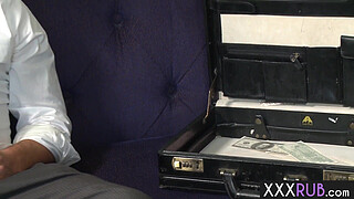 Lucky guy wanted perfect double massage and enjoyed amazing double blowjob by hot MILF Leya Falcon and her hot friend Nikki Daniels