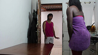 Ebony wife fucking asian guy