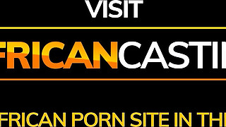 Big Tits Black Beauty Booked For a Sloppy Blowjob In Amateur Couch Casting