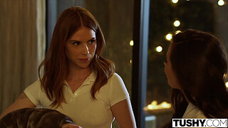 TUSHY Hot Hotel Maid Gets Butt Dominated By A Power Couple