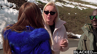 BLACKED Stunning ski-bunny Mary hooks up with a married man