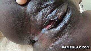 Ebony Teen babe Creampied