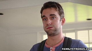 Comforting friend's stepdaughter and stepfather ' football xxx Birthday Sex,