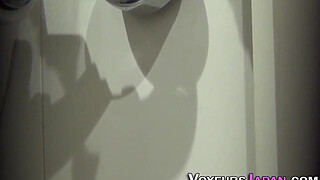 Aisan teen rubs pussy