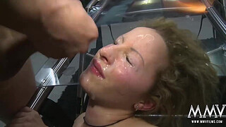 MMV FILMS German Gangbang in a cage