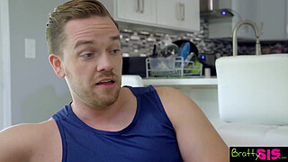 "We're Just Supposed to Be Stretching" Jessie Saint Stretched By Step Bro