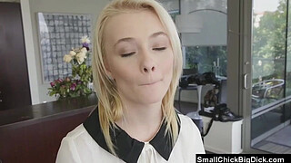 skinny blonde 18 teen fucked and cum covered