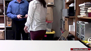 Female thief assfucked by store officer