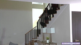 Asian stepmom and stepbrother in a 3some