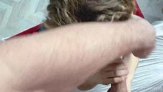 AMATEUR 18YO TINY TEEN SABRINA SPICE DEEPTHROATS a HUGE SHAFT FIRST THING IN THE MORNING